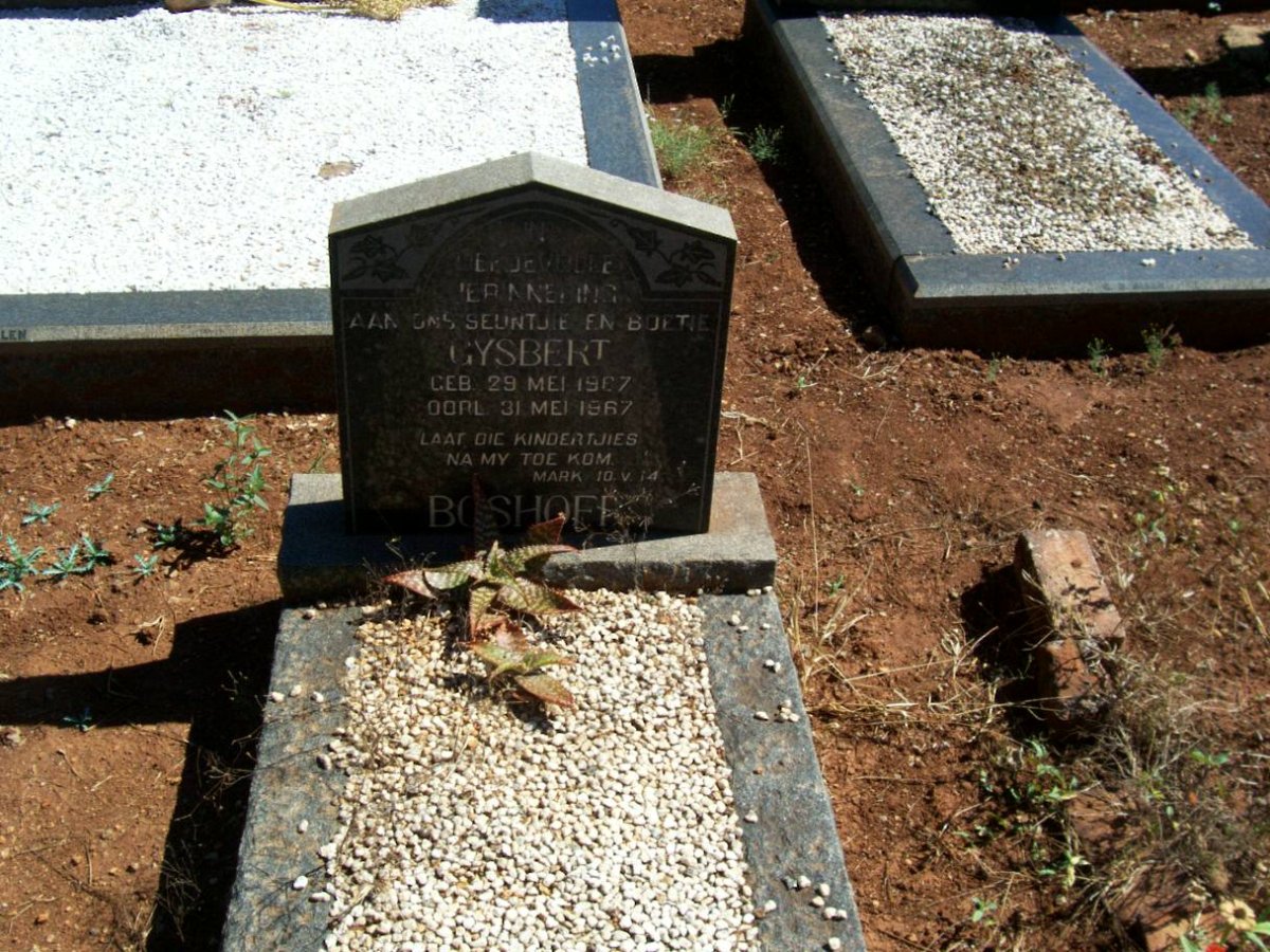 BOSHOFF Gysbert 1967-1967