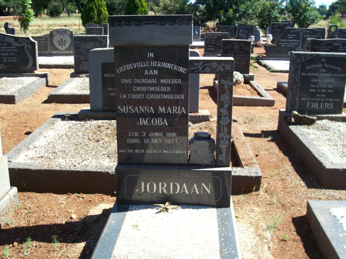 JORDAAN Susanna Maria Jacoba 1891-1977