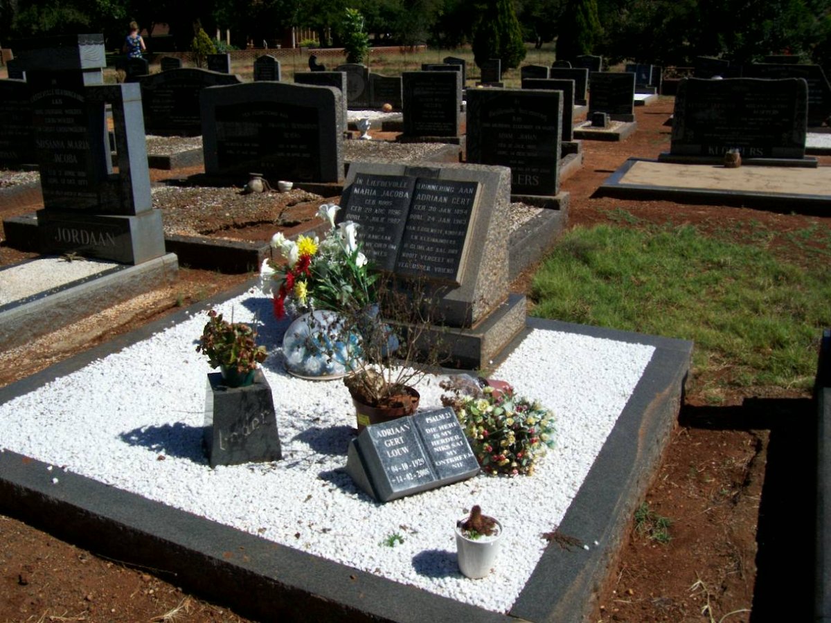 LOUW Adriaan Gert 1884-1963 &amp; Maria Jacoba ROOS 1896-1987 :: LOUW Adriaan Gert 1929-2008