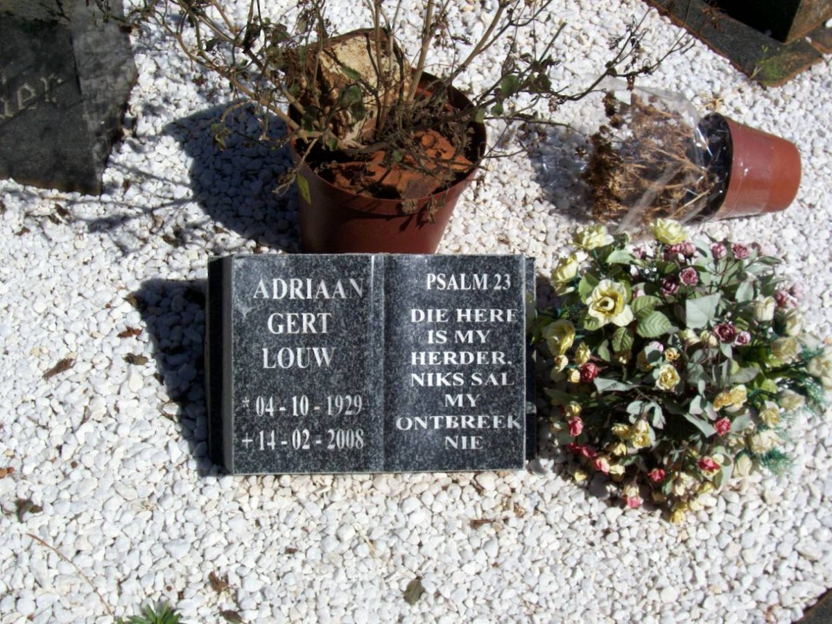 LOUW Adriaan Gert 1929-2008