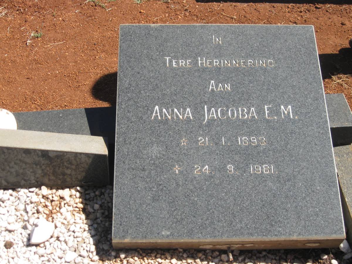 JOUBERT Anna Jacoba E.M. 1893-1961
