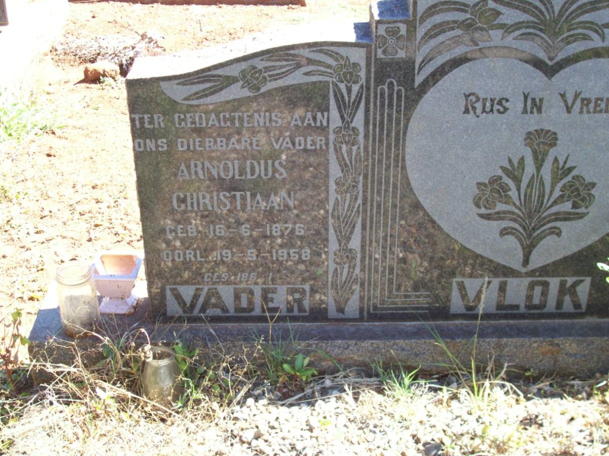 VLOK Arnoldus Christiaan 1876-1958