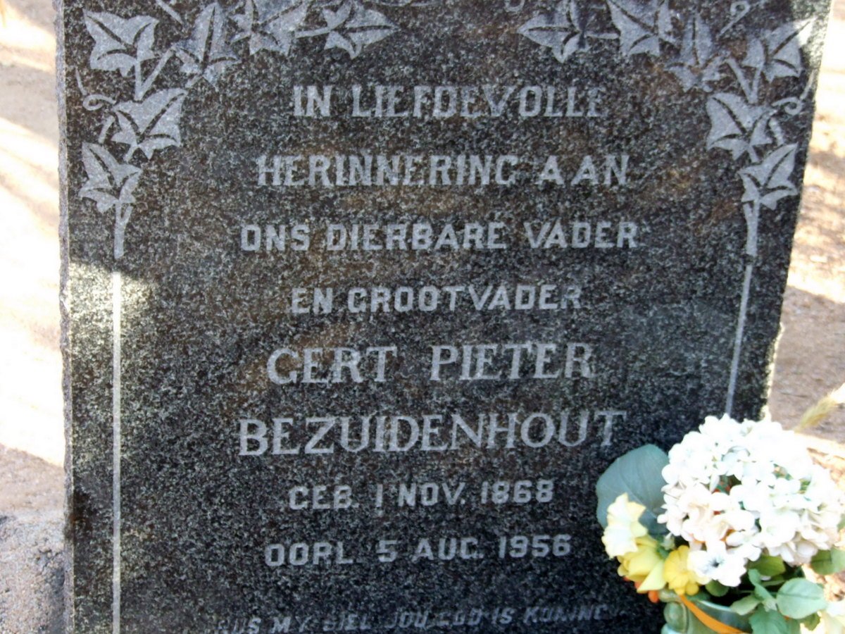 BEZUIDENHOUT Gert Pieter 1868-1956