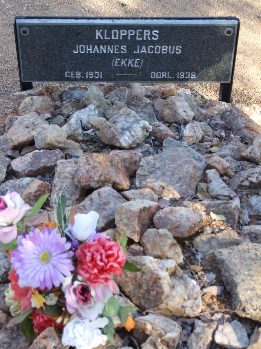 KLOPPERS Johannes Jacobus 1931-1938