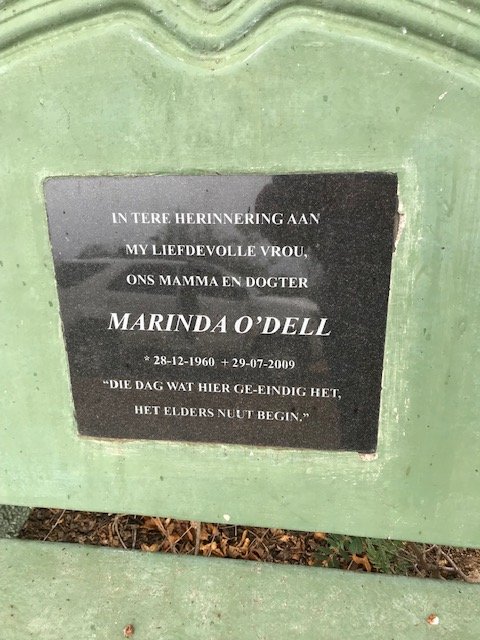 O'DELL Marinda 1960-2009