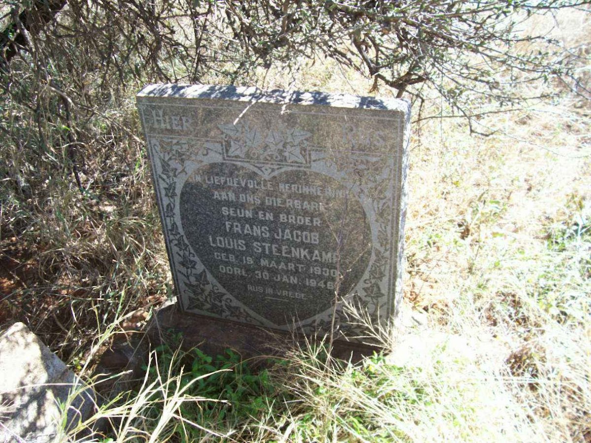 STEENKAMP Frans Jacob Louis 1930-1948