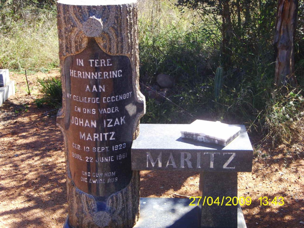 MARITZ Johan Izak 1923-1961