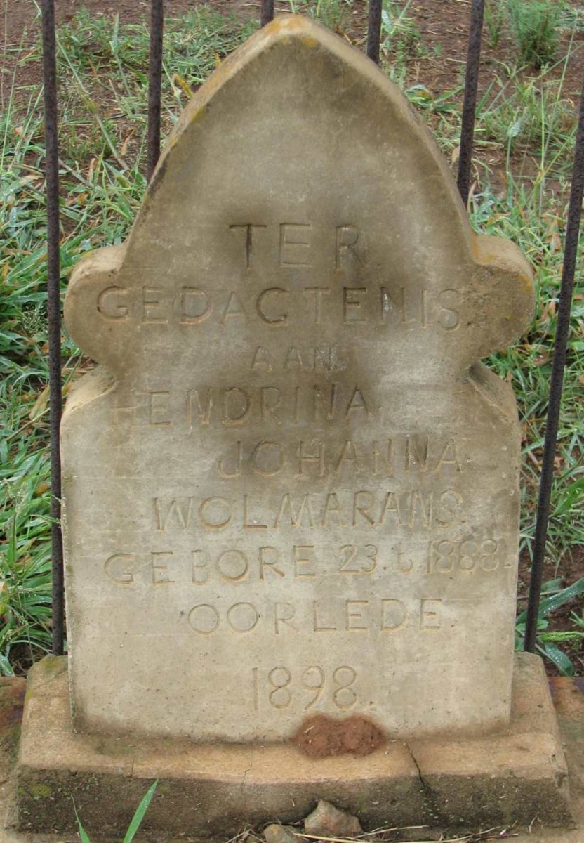 WOLMARANS Hendrina Johanna 1888-1898