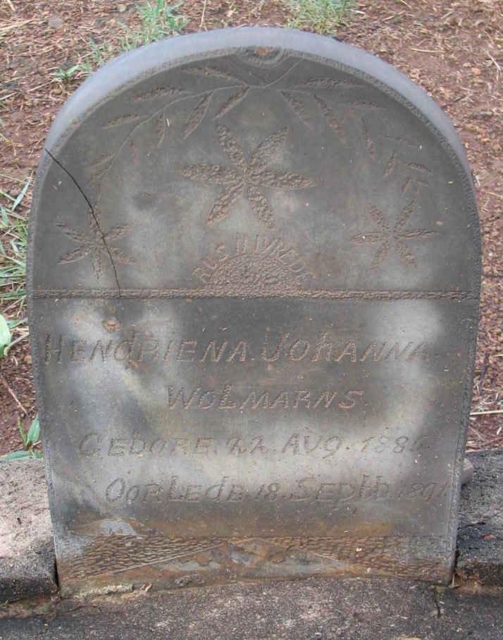 WOLMARANS Hendriena Johanna 1885-1891