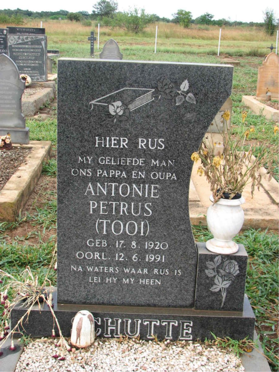 SCHUTTE Antonie Petrus 1920-1991