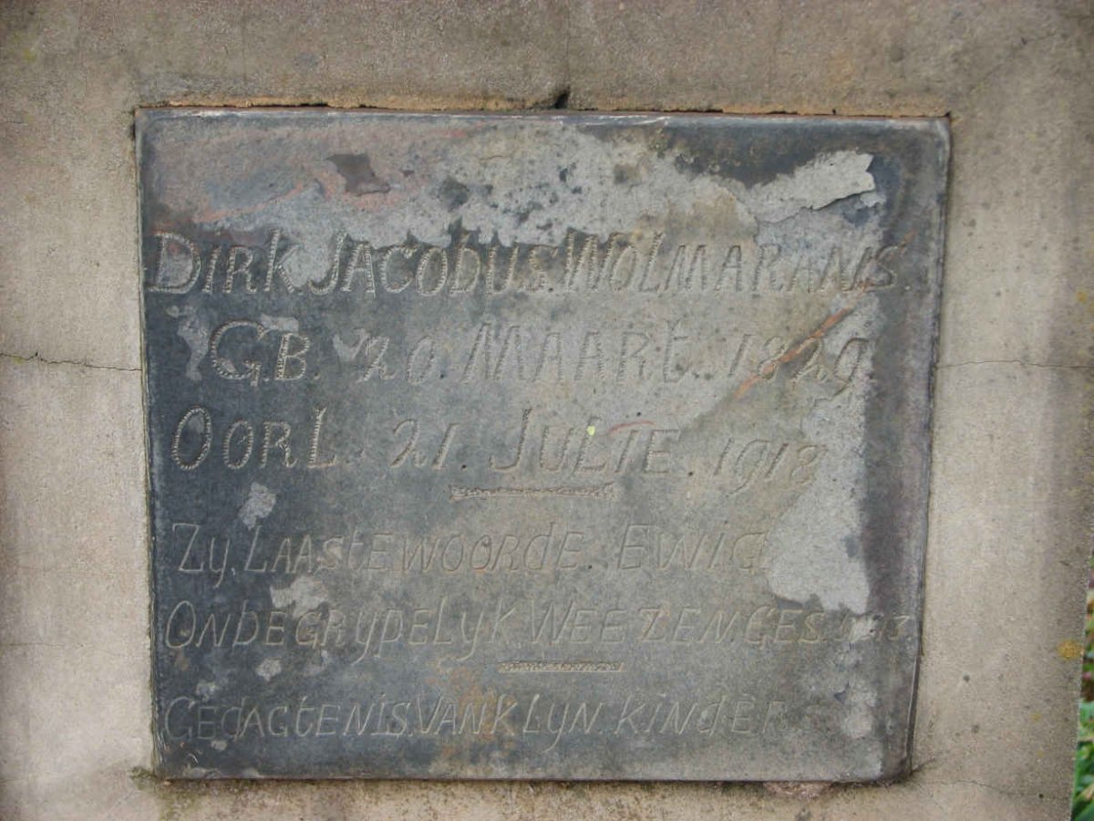 WOLMARANS Dirk Jacobus 1829-1918