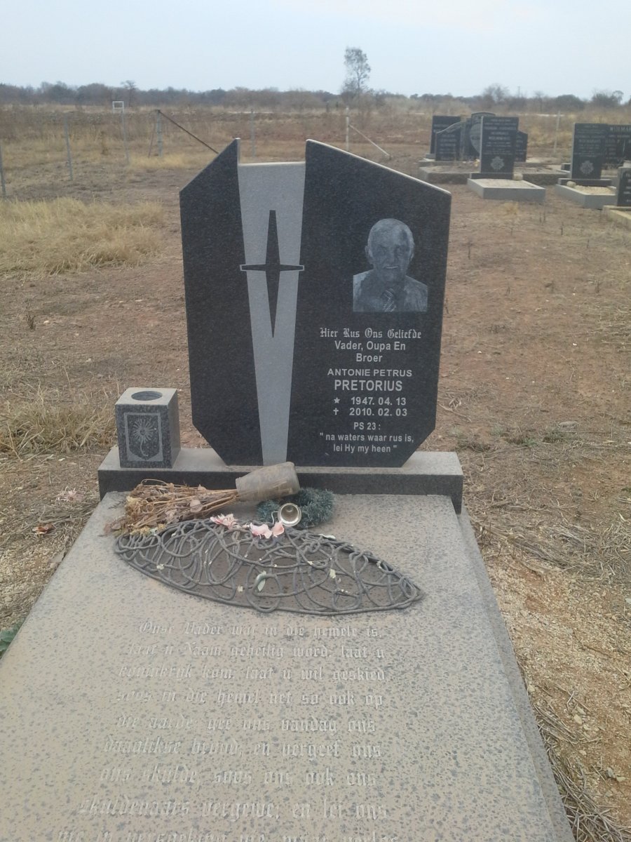 PRETORIUS Antonie Petrus  1947-2010