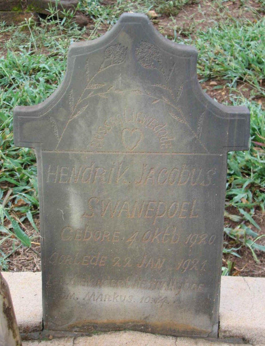 SWANEPOEL Hendrik Jacobus 1920-1921