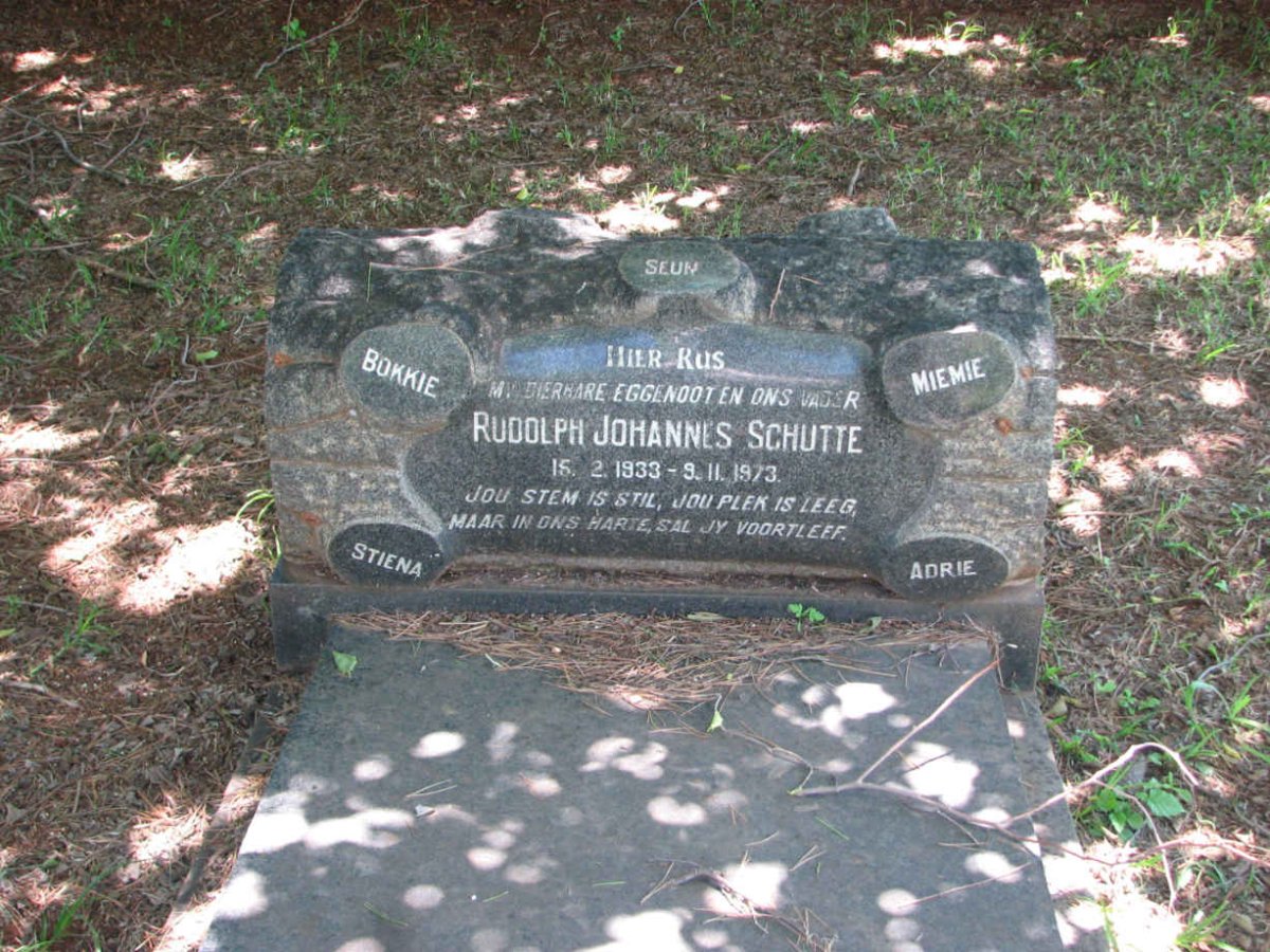 SCHUTTE Rudolph Johannes 1933-1973