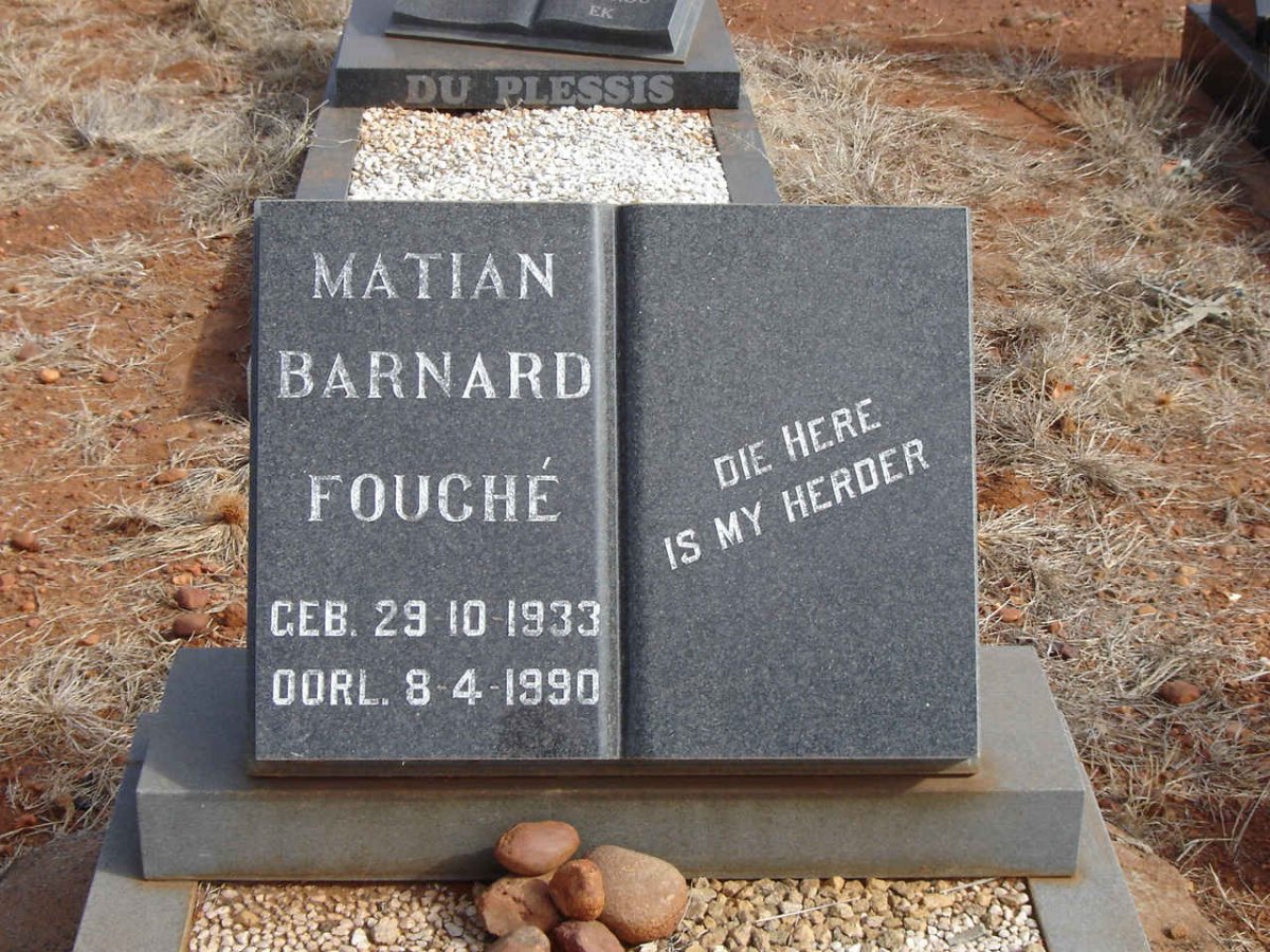 FOUCHE Matian Barnard 1933-1990