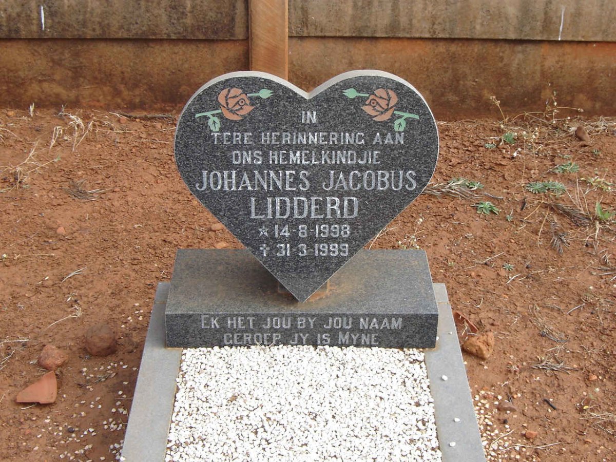 LIDDERD Johannes Jacobus 1998-1999