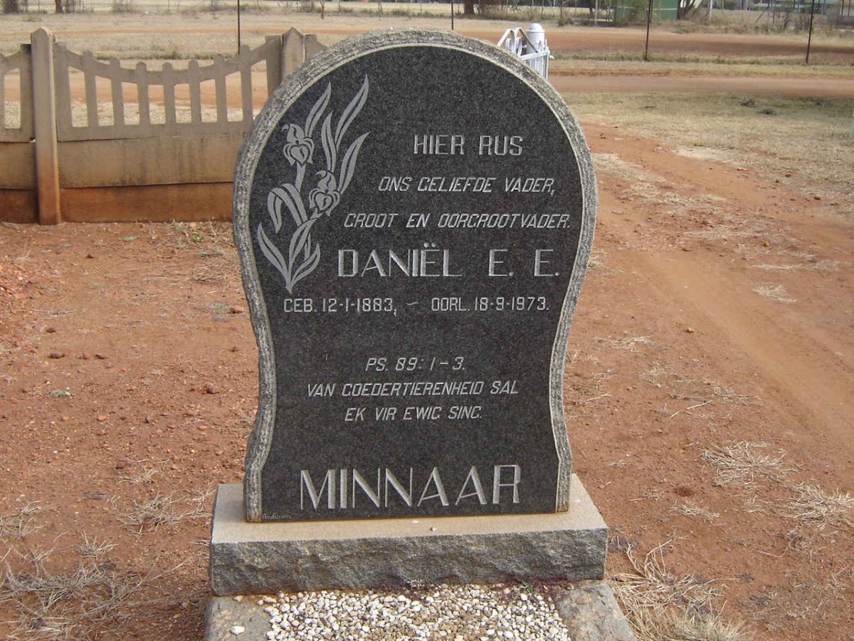 MINNAAR Daniël E.E. 1883-1973
