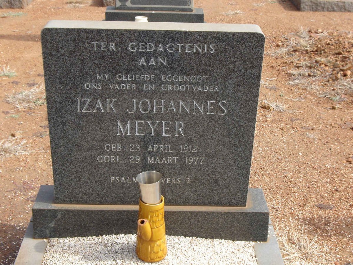 MEYER Izak Johannes 1912-1977