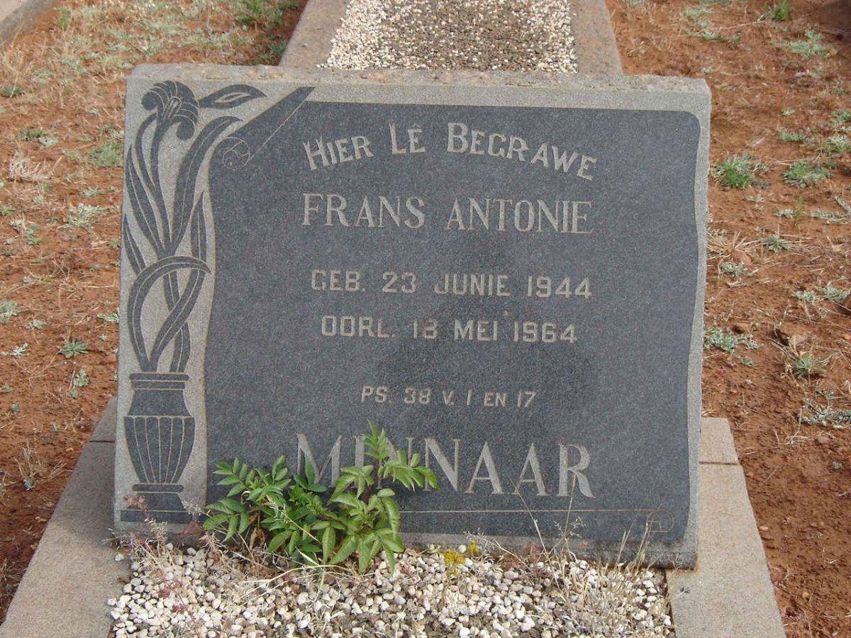 MINNAAR Frans Antonie 1944-1964