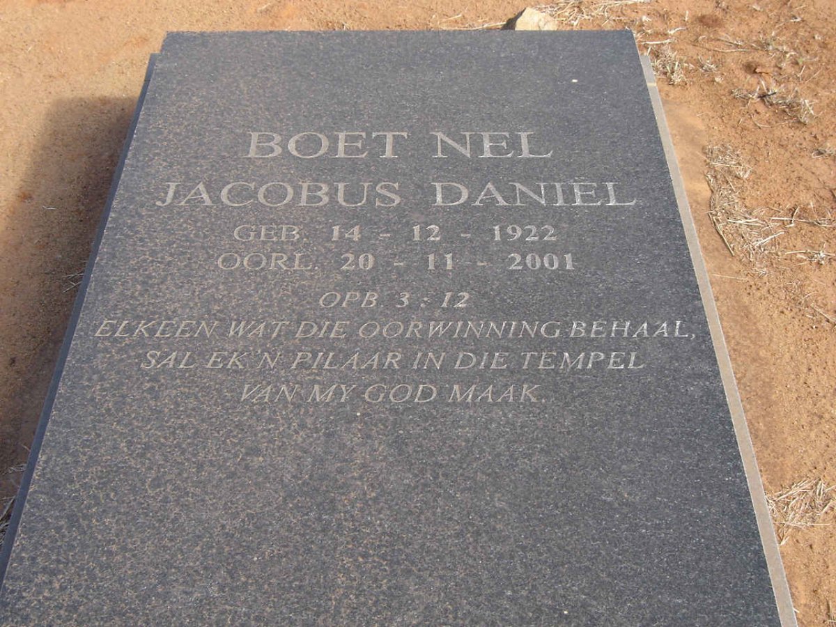 NEL Jacobus Daniel 1922-2001