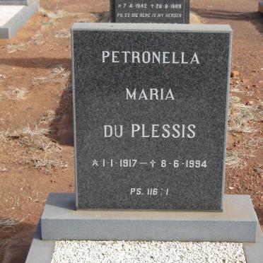 PLESSIS Petronella Maria, du 1917-1994