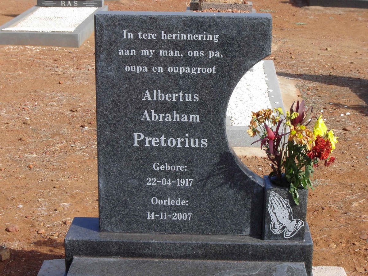 PRETORIUS Albertus Abraham 1917-2007