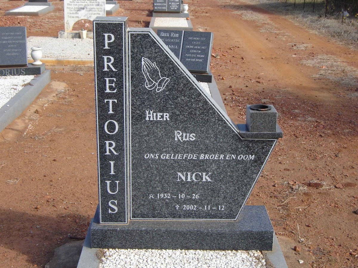 PRETORIUS Nick 1932-2002