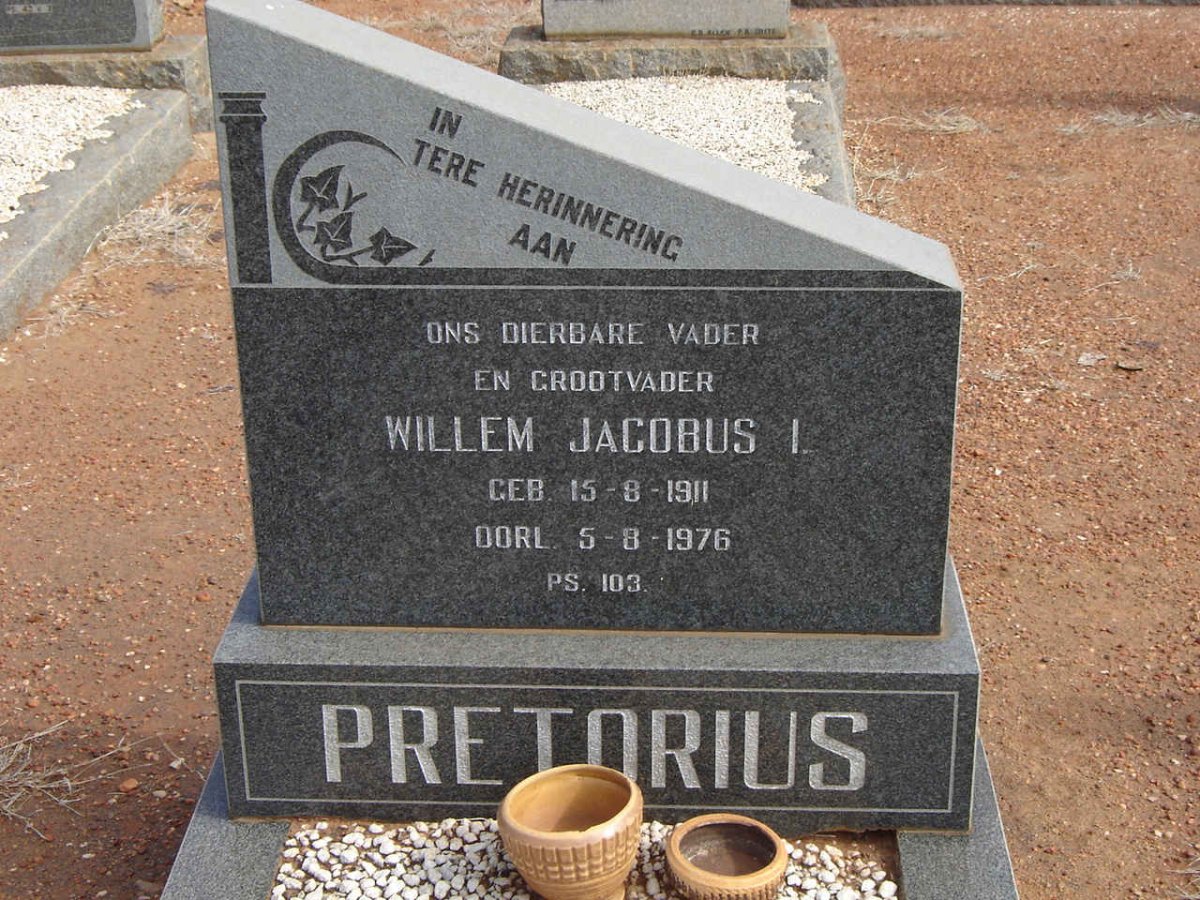 PRETORIUS Willem Jacobus I. 1911-1976