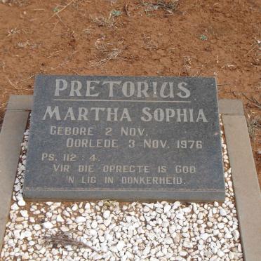PRETORIUS Martha Sophia 1976-1976