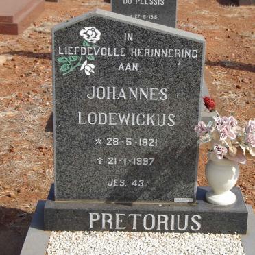 PRETORIUS Johannes Lodewickus 1921-1997