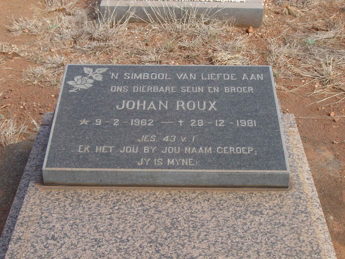ROUX Johan 1962-1981