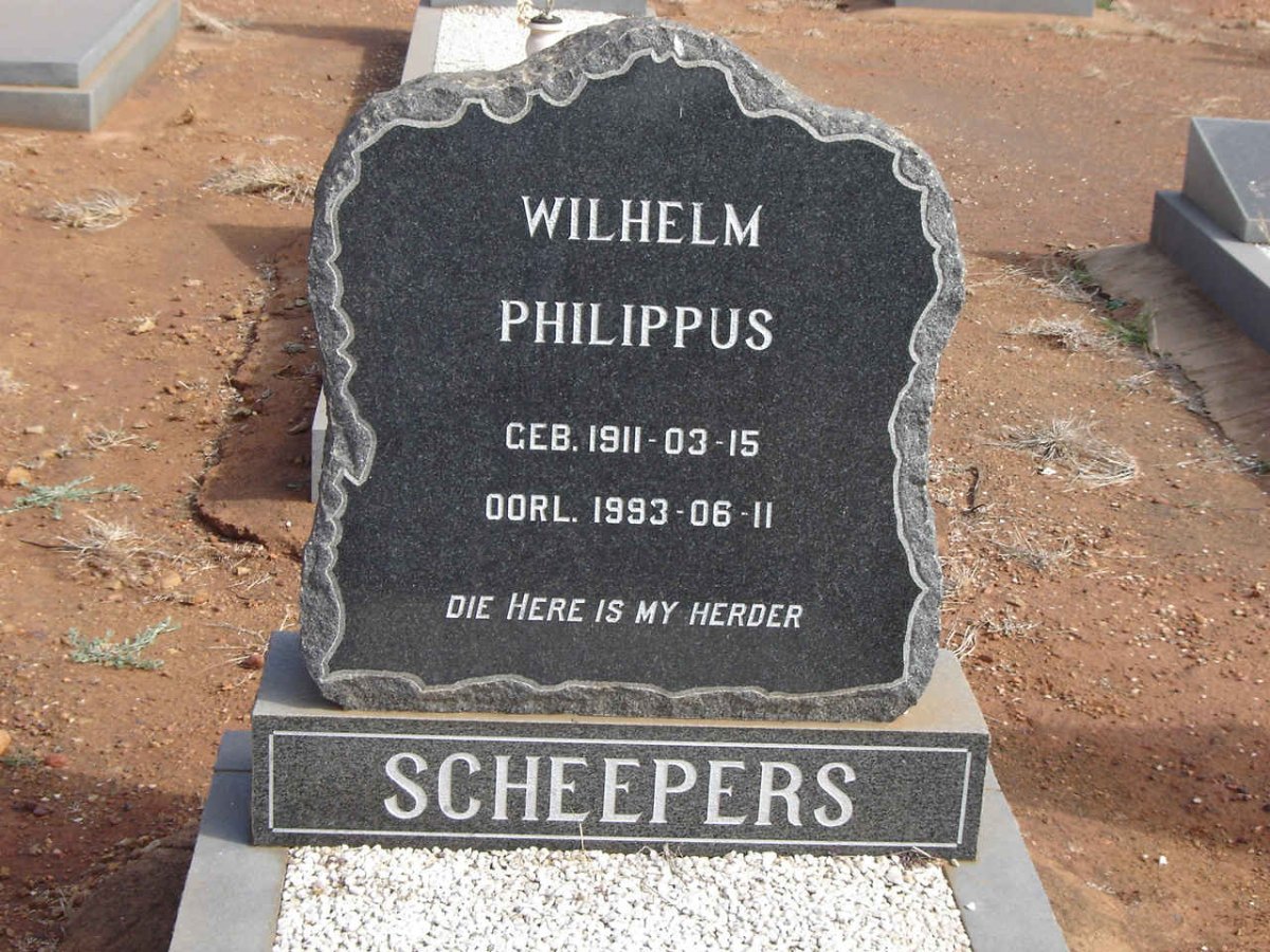 SCHEEPERS Wilhelm Philippus, 1911-1993