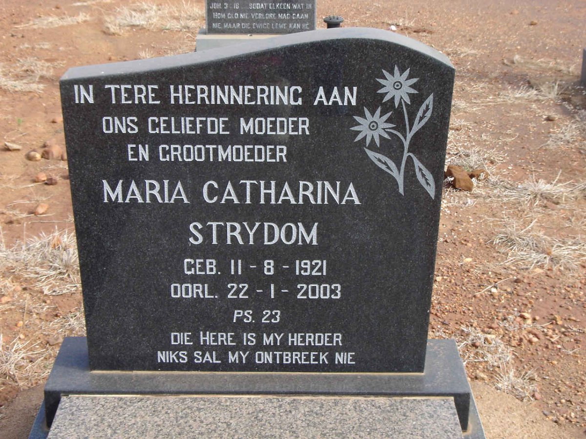 STRYDOM Maria Catharina 1921-2003