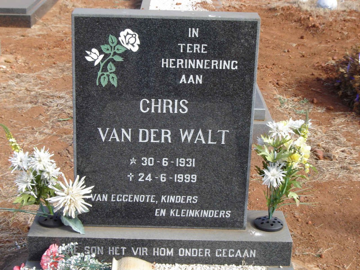 WALT Chris, van der 1931-1999
