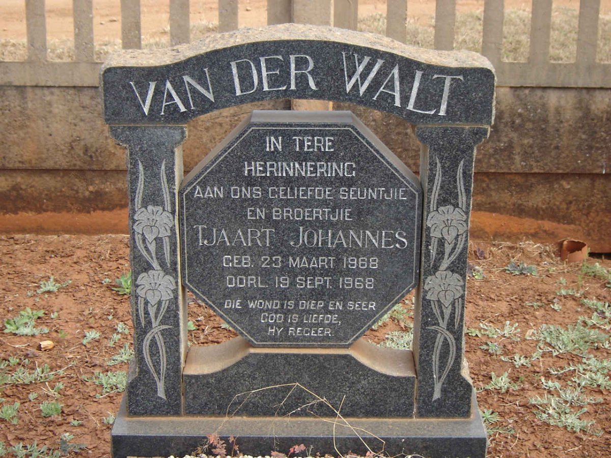 WALT Tjaart Johannes, van der 1968-1968
