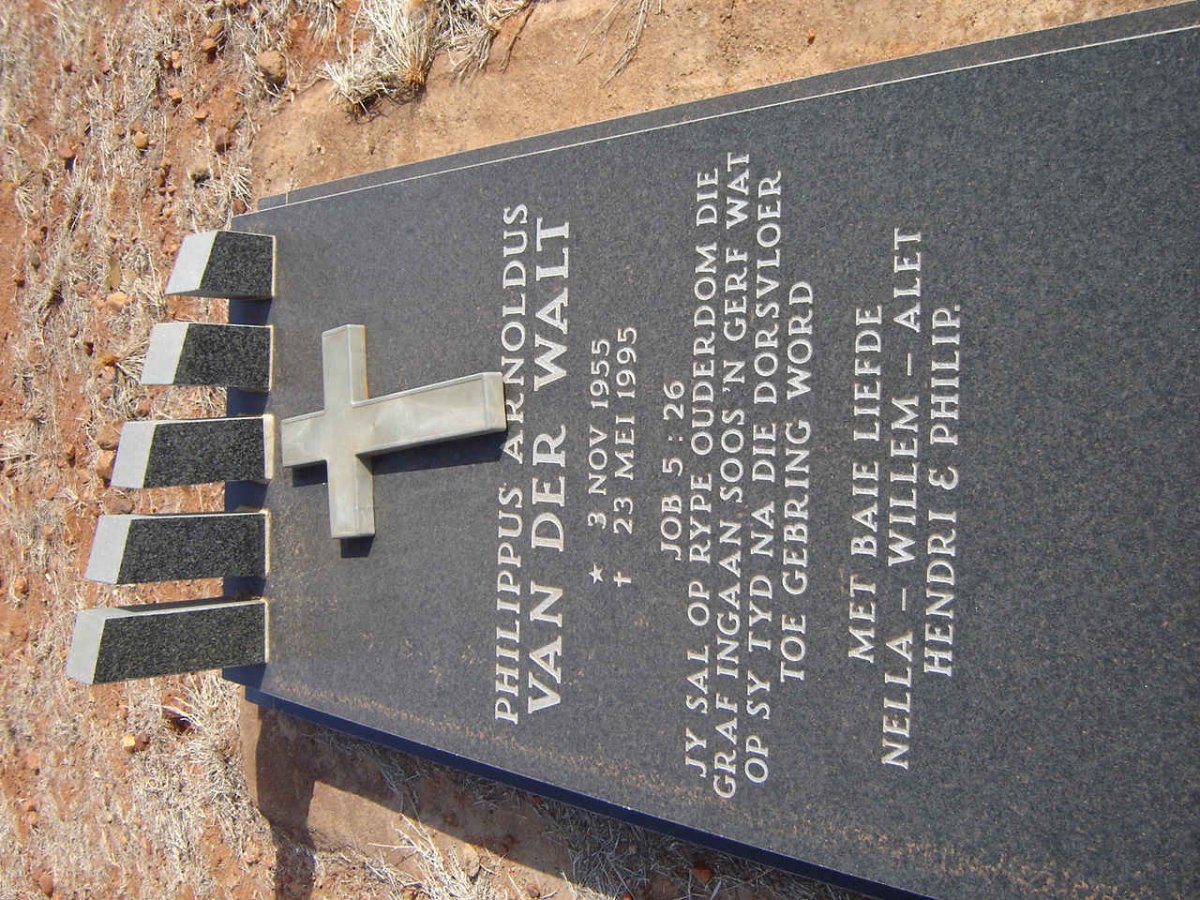 WALT Philippus Arnoldus, van der 1955-1995