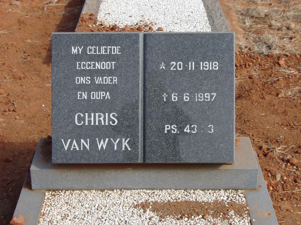 WYK Chris, van 1918-1997