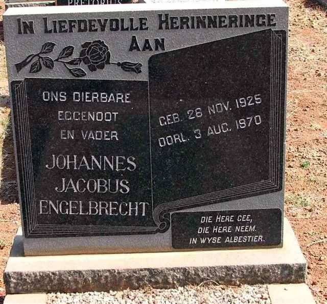 ENGELBRECHT Johannes Jacobus 1925-1970