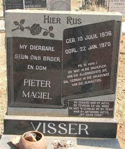 VISSER Pieter Magiel 1936-1970