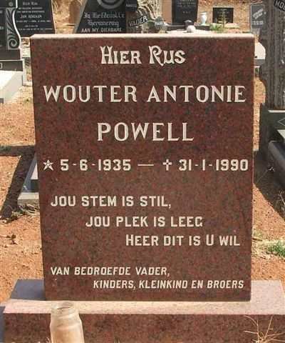 POWELL Wouter  Antoine 1935-1990