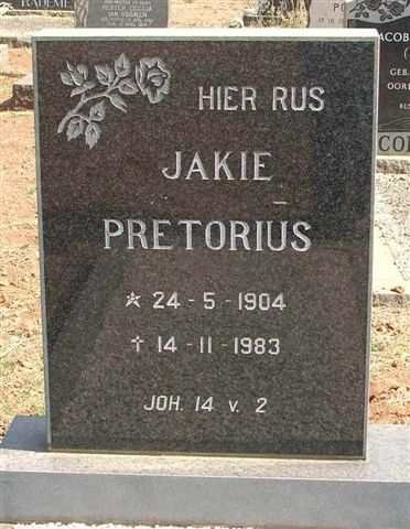 PRETORIUS Jakie 1904-1983