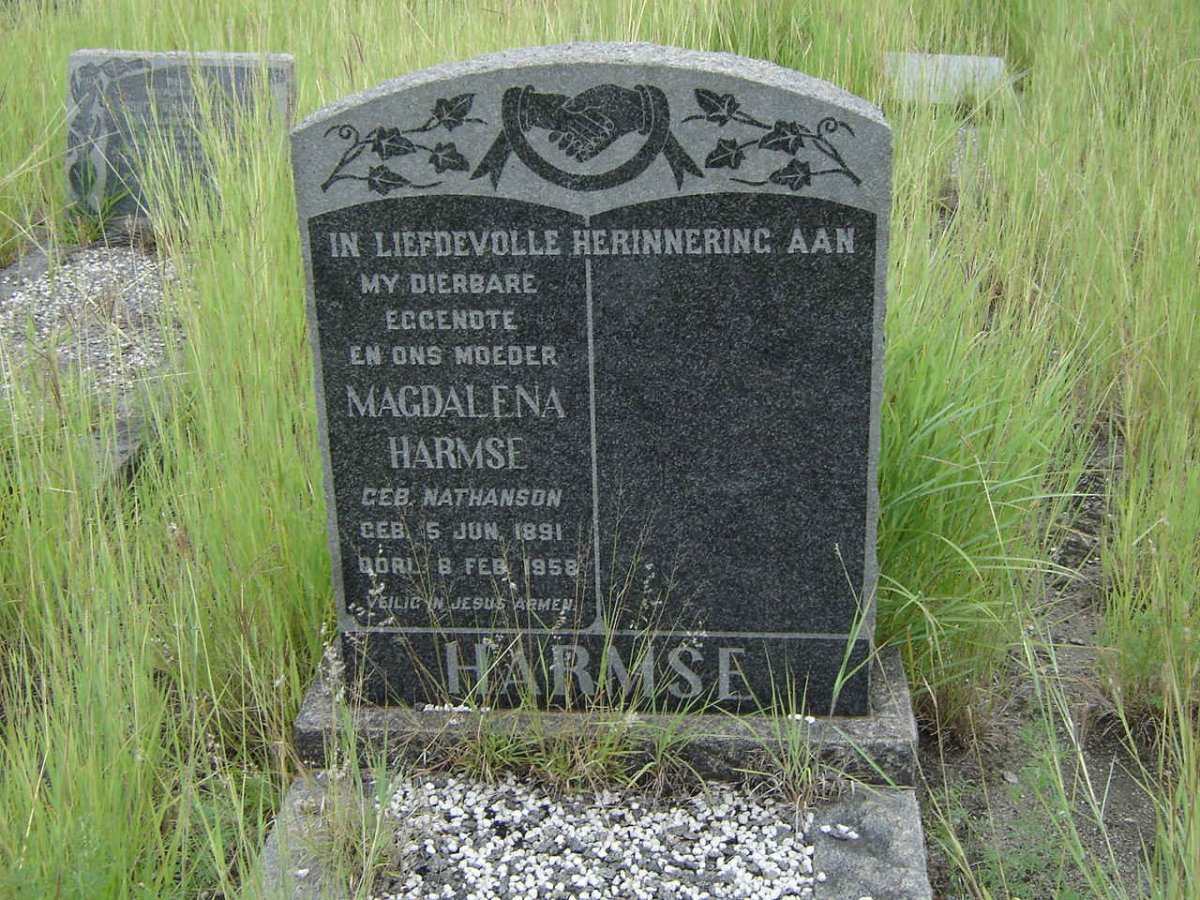 HARMSE Magdalena nee NATHANSON 1891-1958