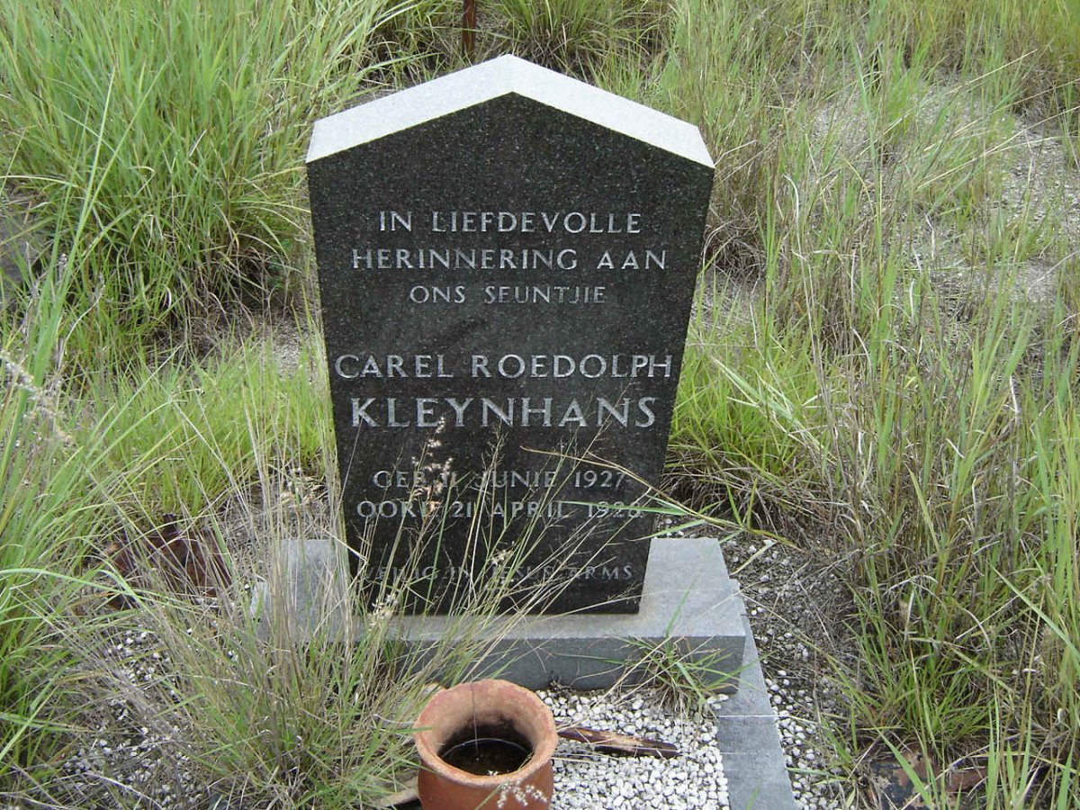 KLEYNHANS Carel Roedolph 1927-1928