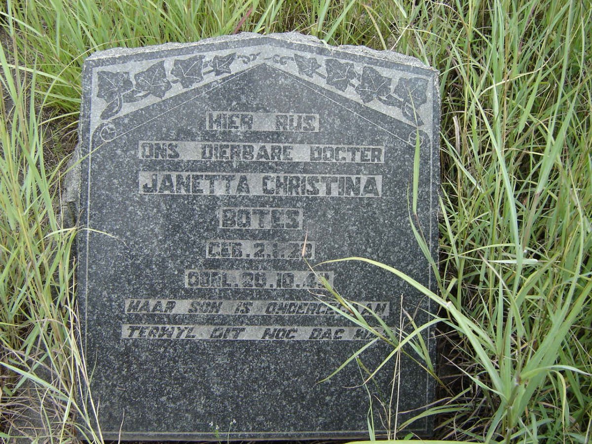 BOTES Janetta Christina 1923-1942