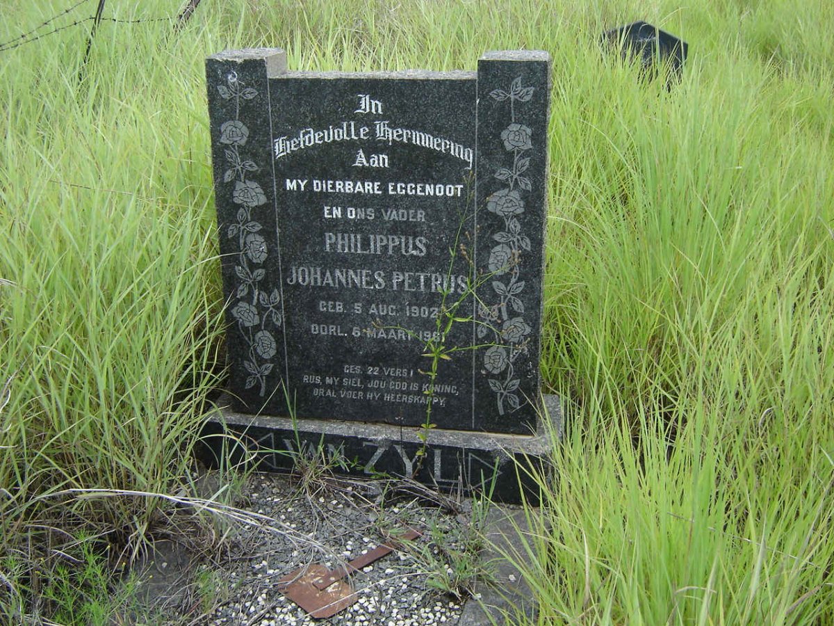 ZYL Philippus Johannes Petrus, van 1902-1961