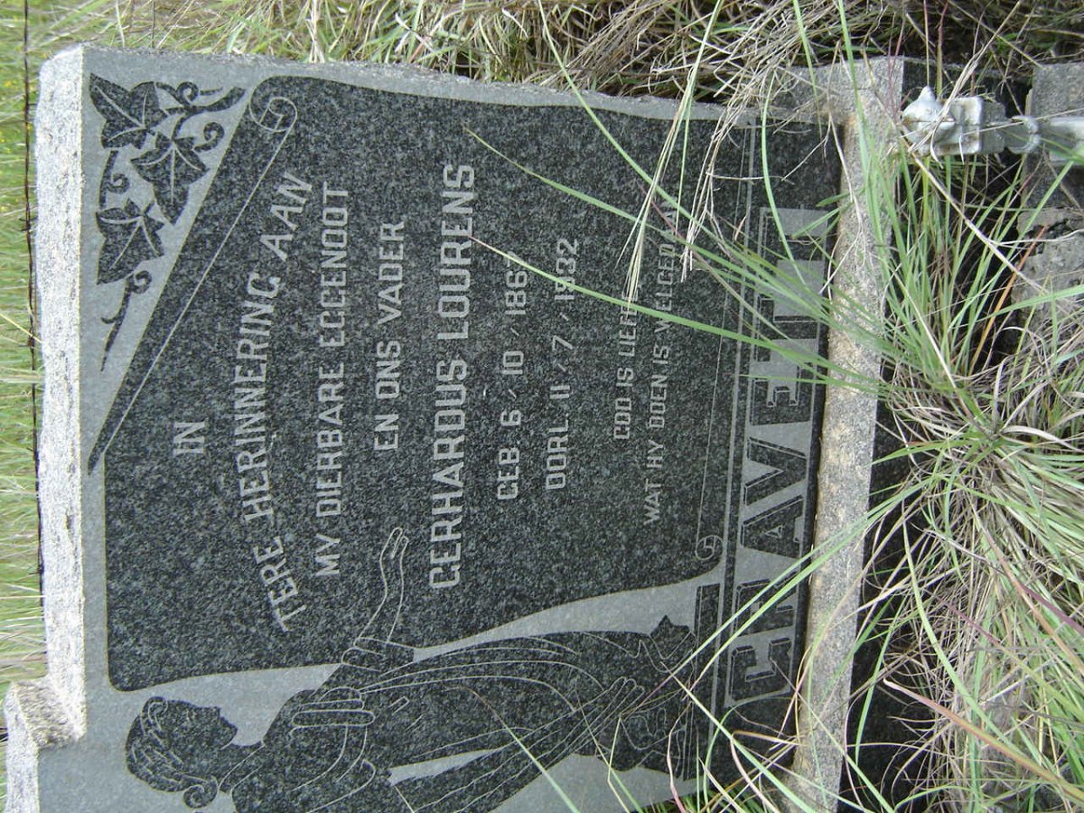 GRAVETT Gerhardus Lourens 1867-1932
