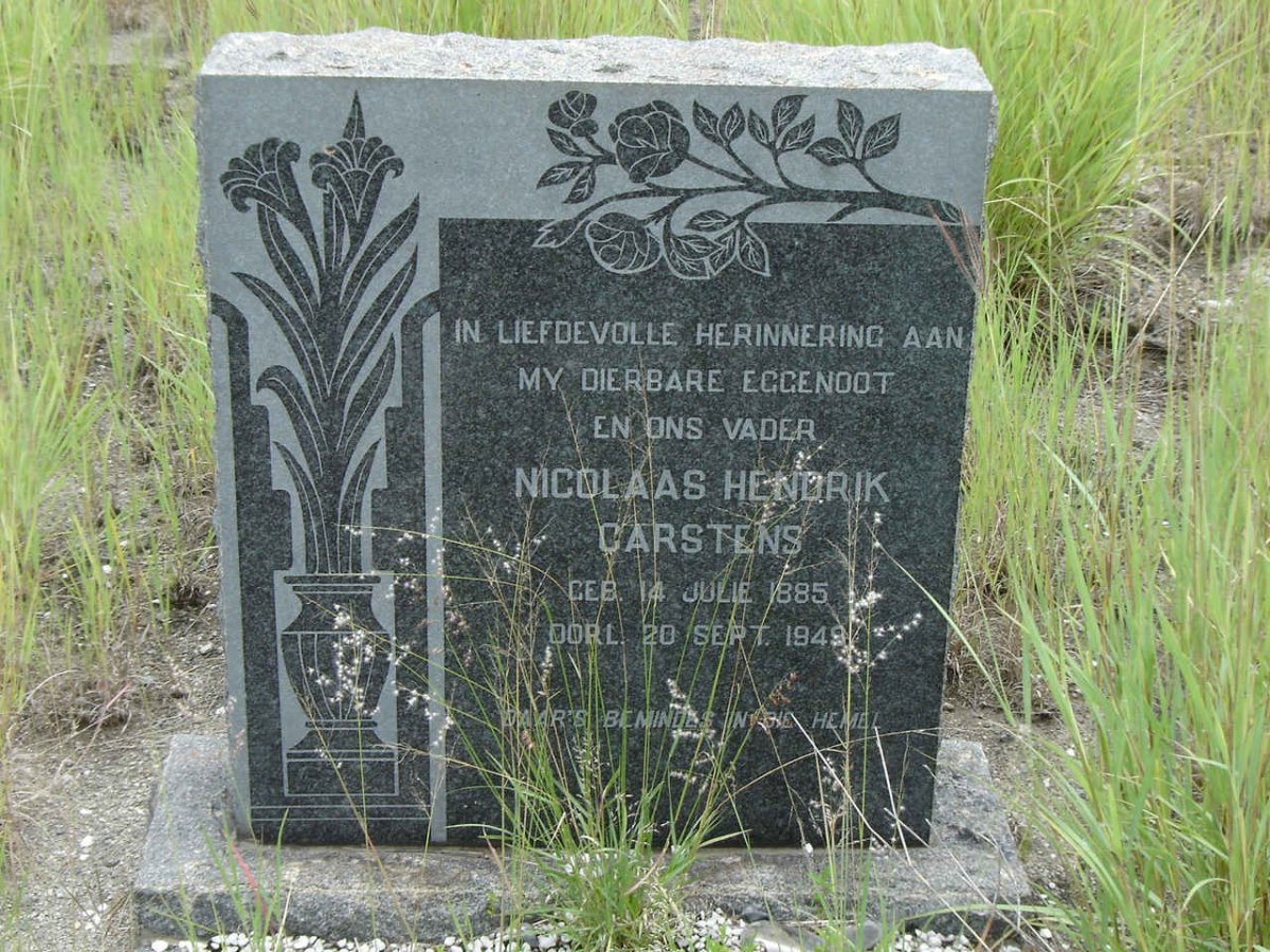 CARSTENS Nicolaas Hendrik 1885-1949
