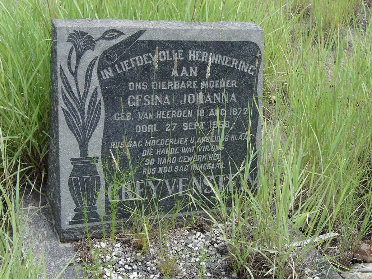GREYVENSTEIN Gesina Johanna 1872-1958