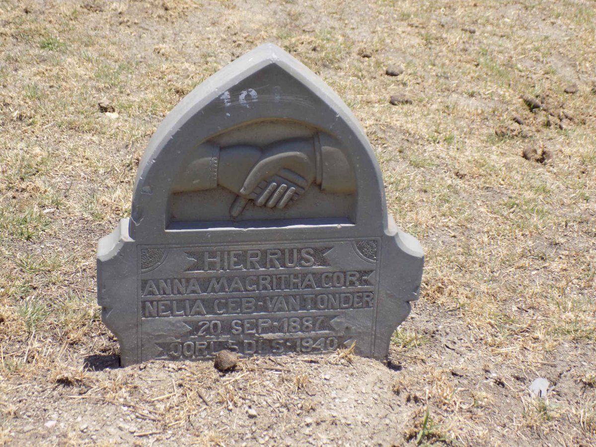 ? Anna Magritha Cornelia nee VAN TONDER 1887-1940