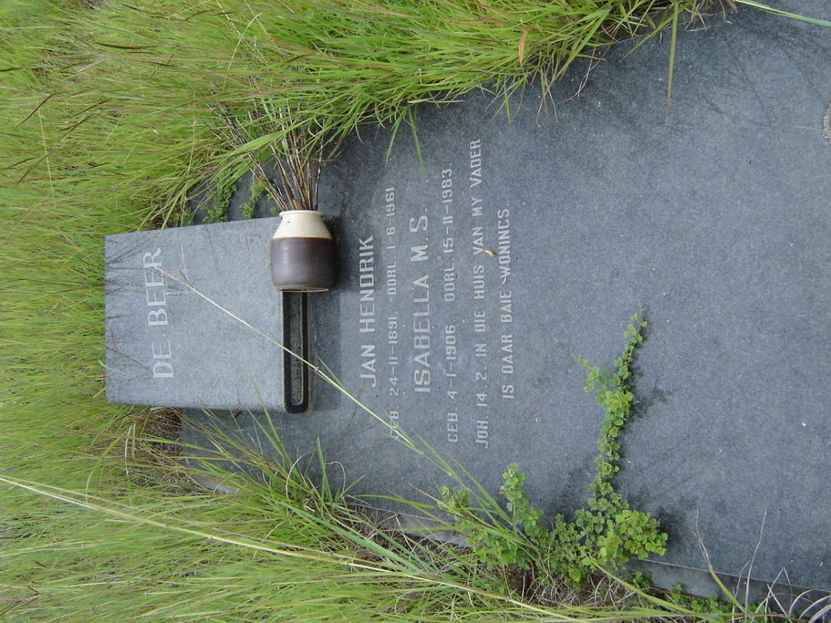 BEER Jan Hendrik, de 1891-1961 &amp; Isabella M.S. 1906-1983